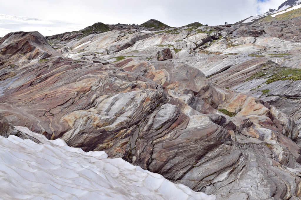 Exposed metamorphic rocks of the Tauern Window. Hohe Tauern