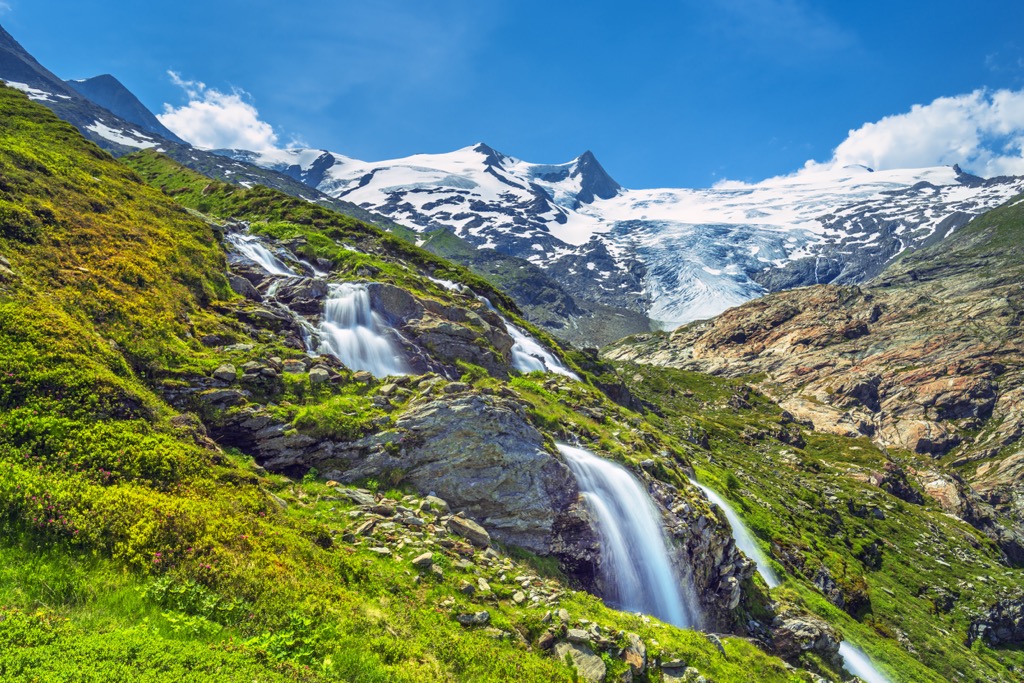 The Großvenediger, one of Austria’s highest peaks, towers in the Hohe Tauern. Hohe Tauern