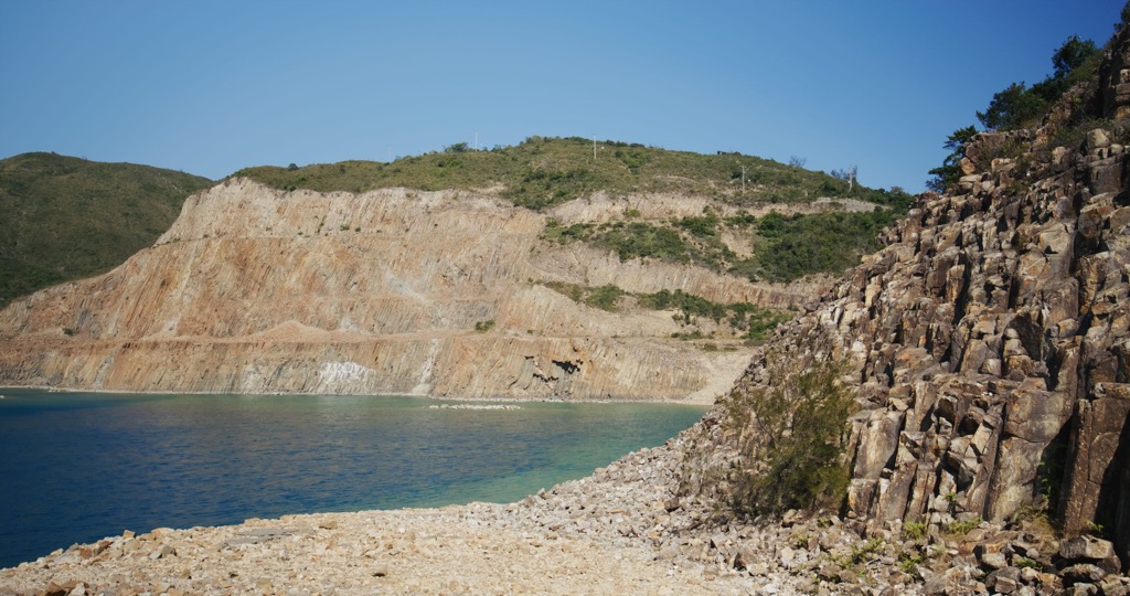 Hong Kong Geopark in Sai Kung, China