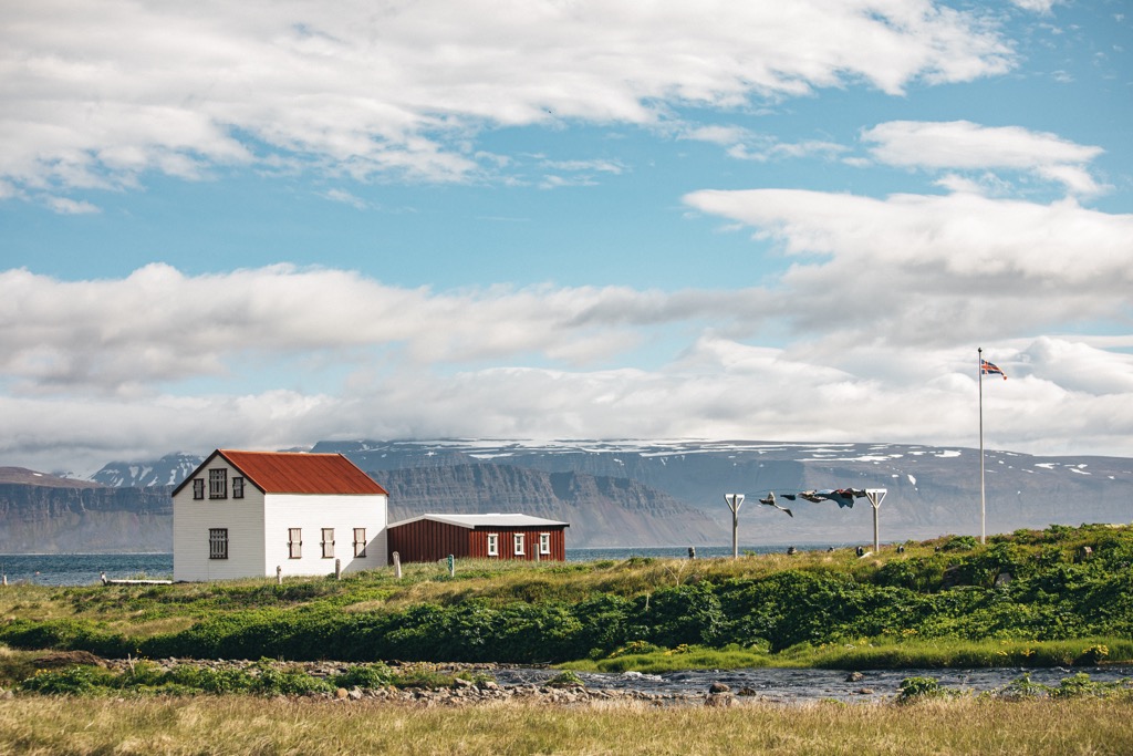 Hesteyri is abandoned apart from its ferry port and a couple of restored houses. Hornstrandir