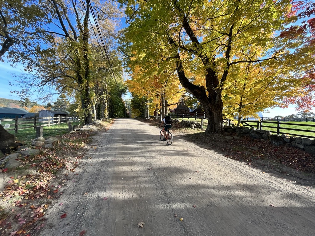 Gravel riding on the cusp of a New England autumn. Photo: Sergei Poljak. How to Stay Fit For Skiing