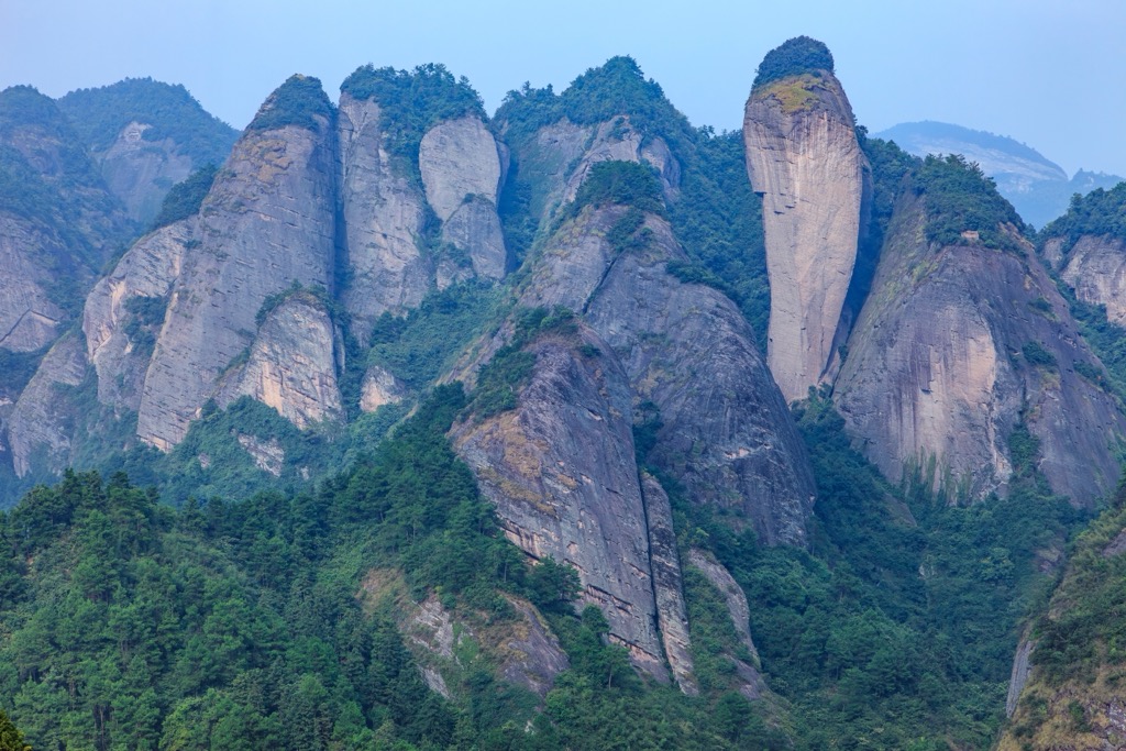 The karst landscape of Pepper Peak. Hunan