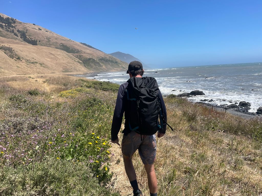 Easy miles on the bluffs. Photo: Anna Lochhead. Backpacking California’s Lost Coast Trail