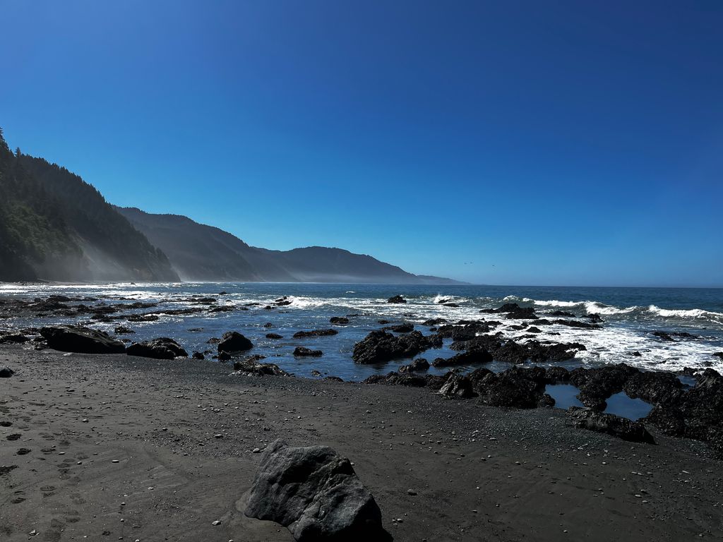 Looking for surprising beasts amidst the tide pools. Photo: Sergei Poljak. Backpacking California’s Lost Coast Trail