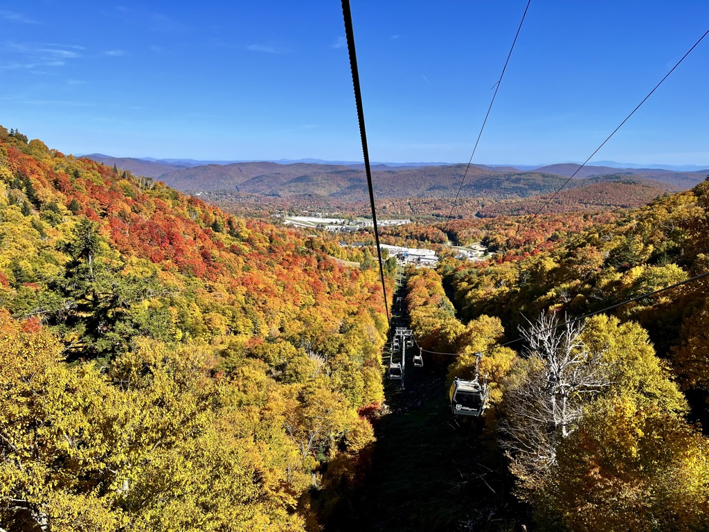 Killington, VT, from the gondola.