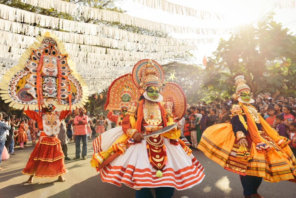 Traditional Kathakali dance, Kochi (Kerala)India