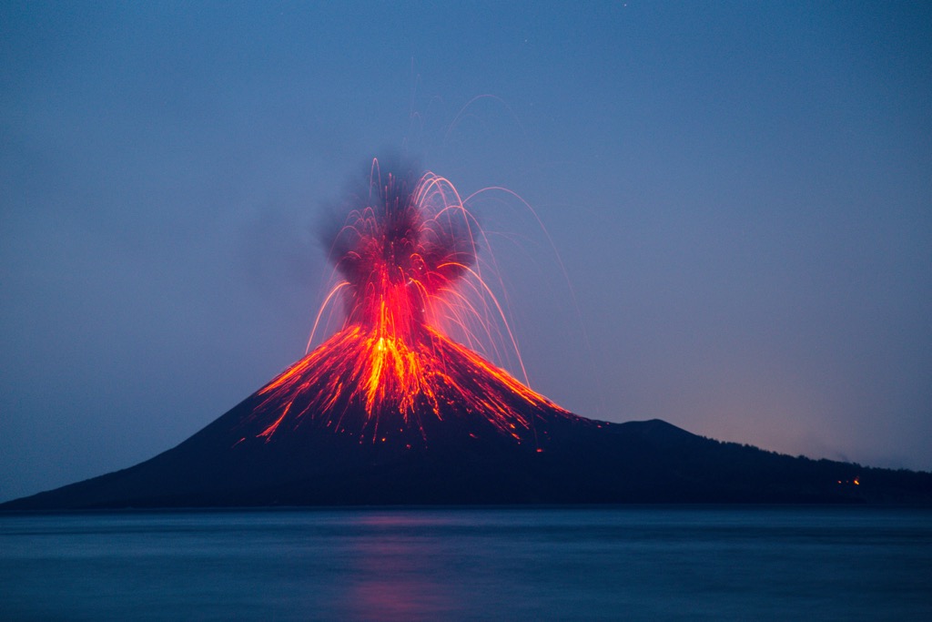 volcano Anak Krakatau, Indonesia
