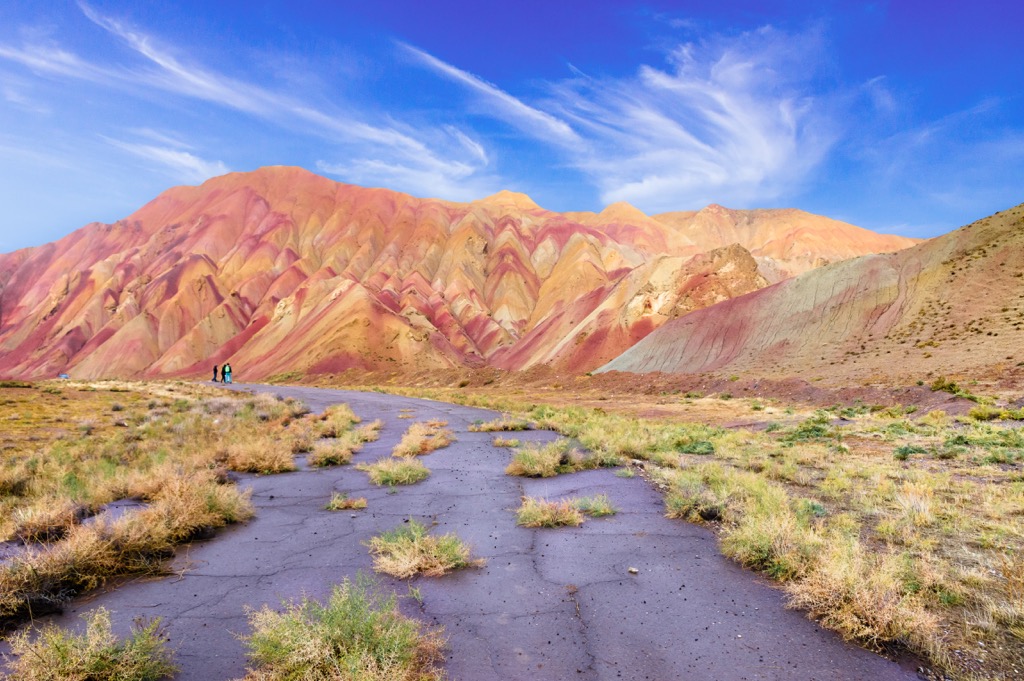 Colorful mountains Tabriz, Iran