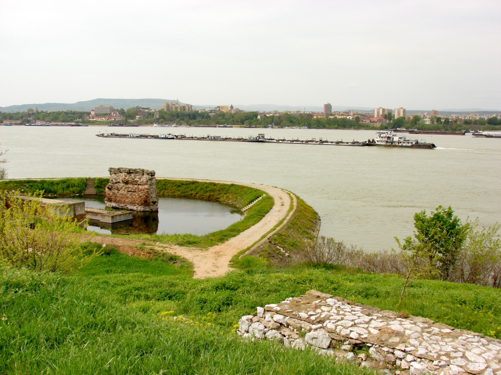 All that remains of Trajan’s great bridge crossing the Danube. Iron Gates