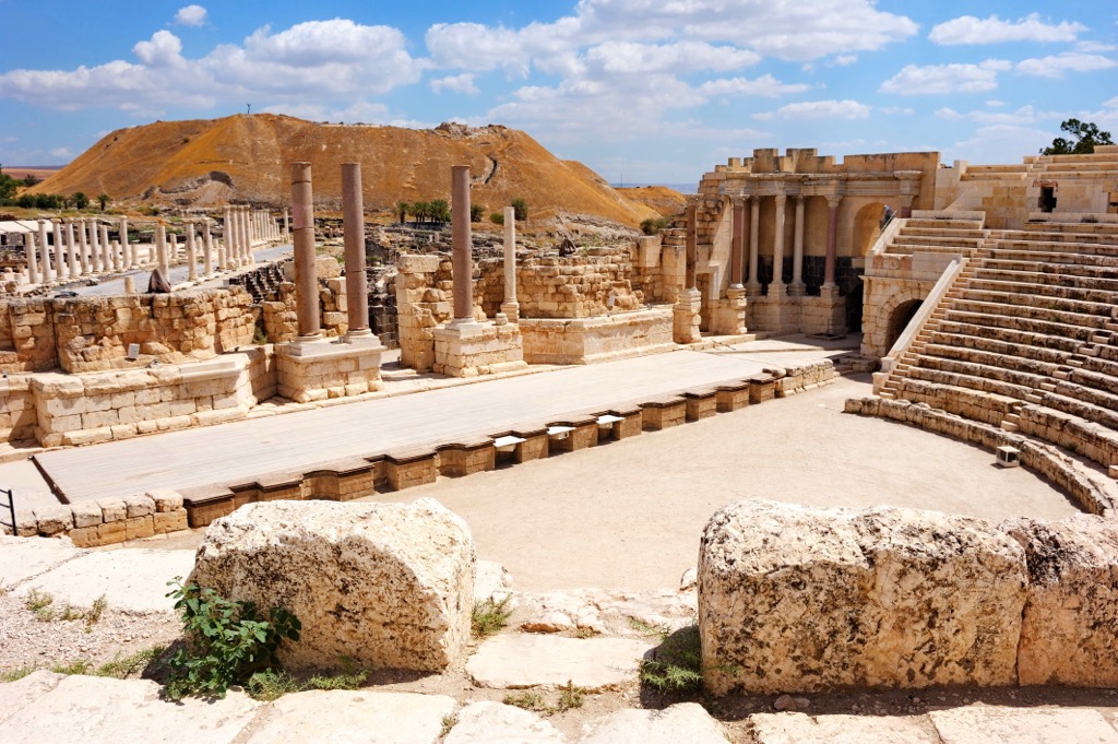 ancient Roman-Byzantine city of Bet Shean, Israel