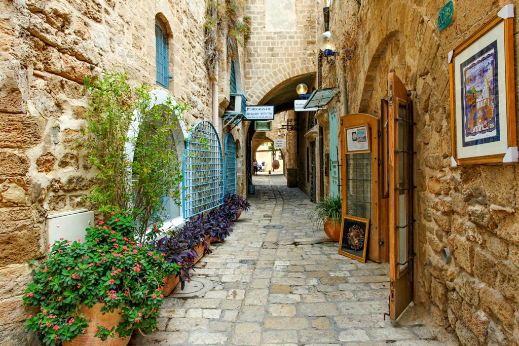 old city port of Jaffa, Israel