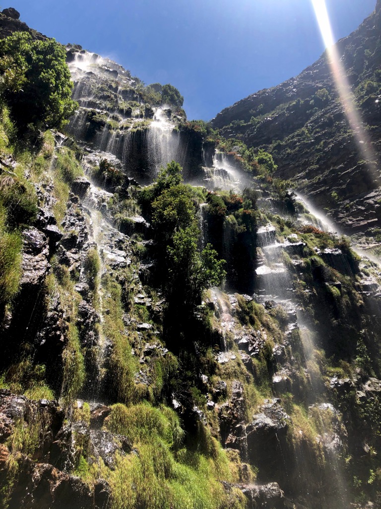 Waterfalls of the Jonkershoek Mountains. Jonkershoek