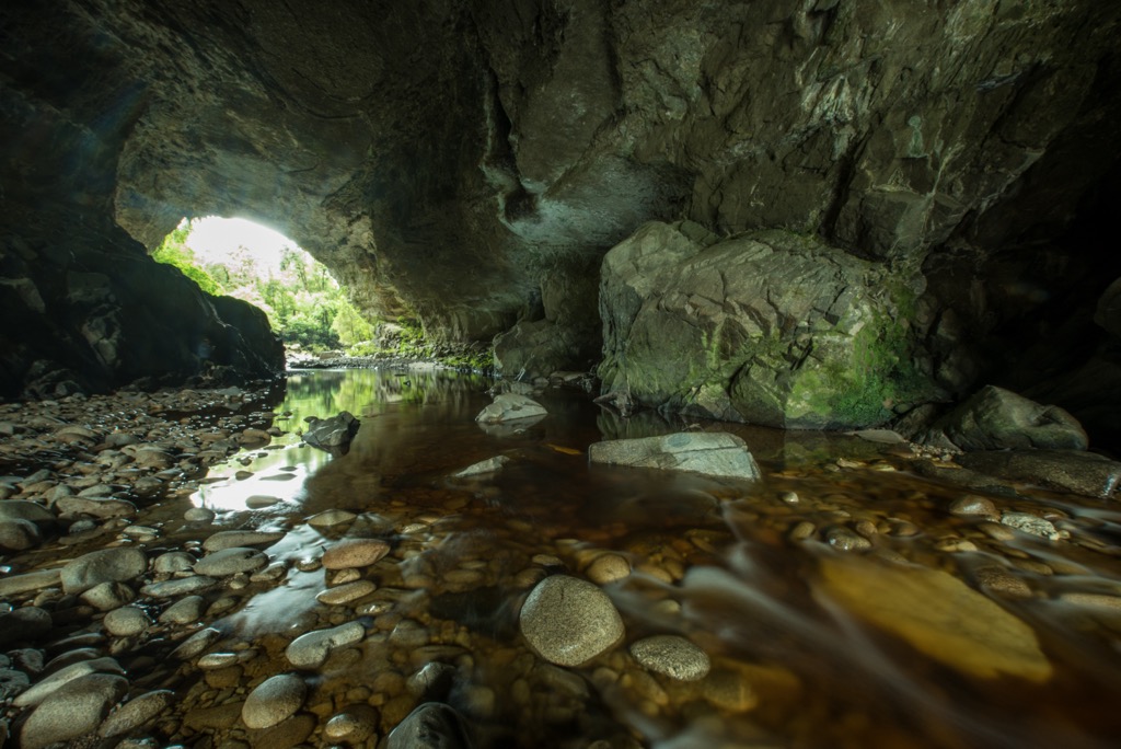 Karst caverns in Oparara Basin, Kahurangi National Park, New Zealand