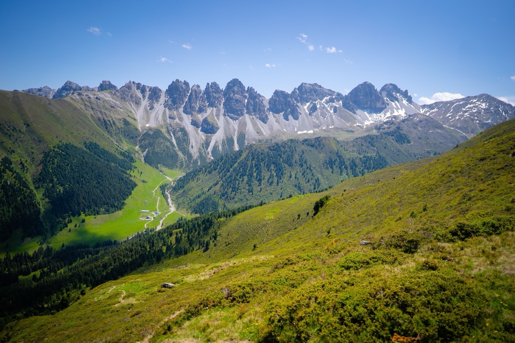 The Kalkkögel’s dramatic spires. Kalkkogel