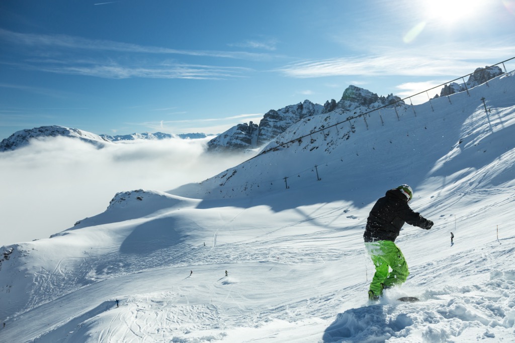 The Axamer Lizum ski resort. Kalkkogel