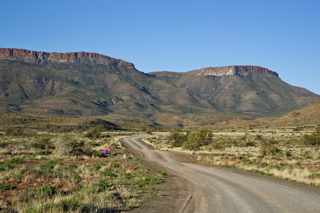 The characteristic buttes of Karoo National Park. Karoo National Park