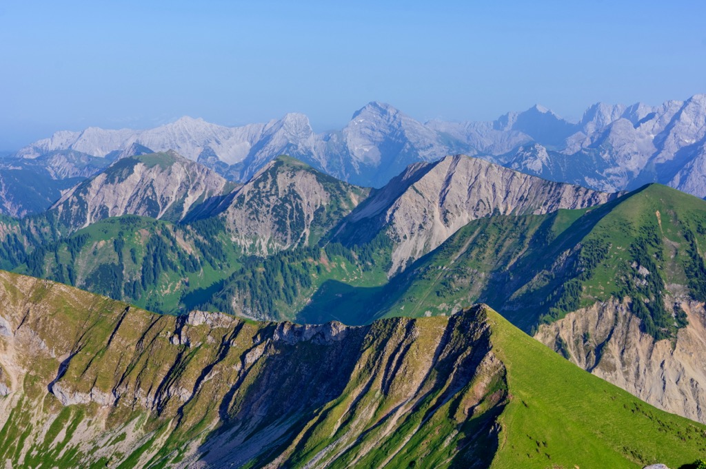 The Karwendel Nature Park, Austria’s largest nature park, stretches across a sea of mountains. Karwendel
