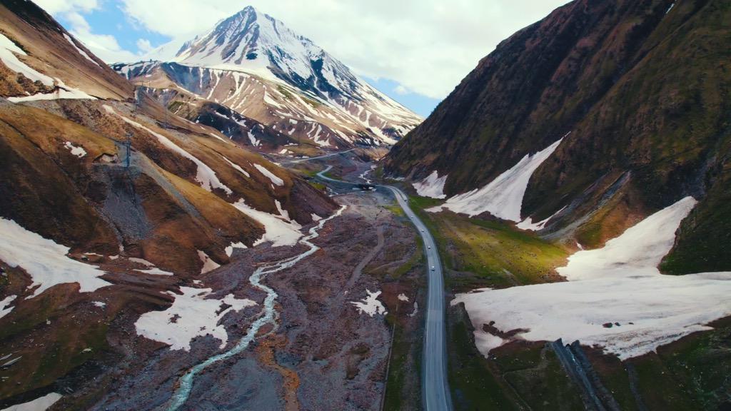 Mount Kazbek, Caucasus mountain range