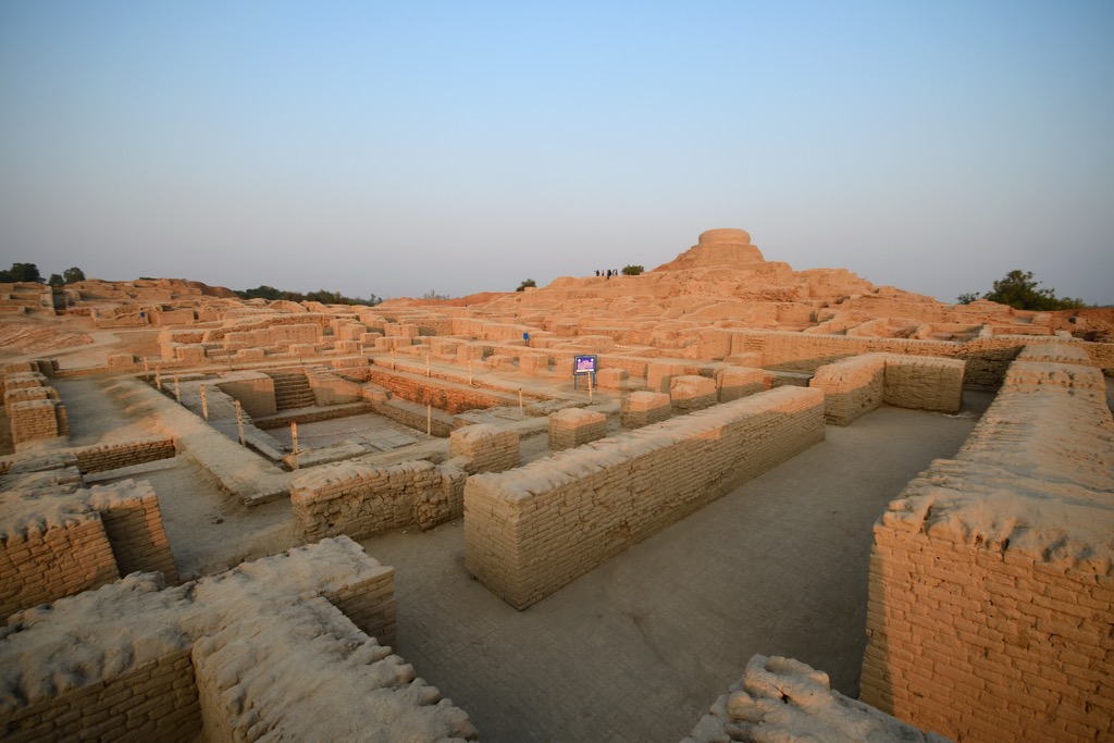The archealogical site of Mohenjo Daro, one of the largest settlements of the Indus Valley Civilization. Khirganga National Park