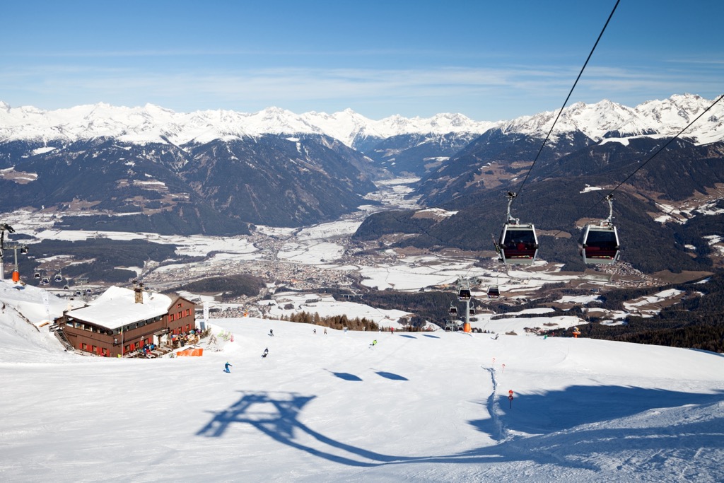 Kronplatz ski, Dolomites, Italy