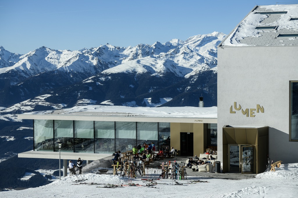 LUMEN and AlpiNN restaurant, Kronplatz ski, Dolomites, Italy