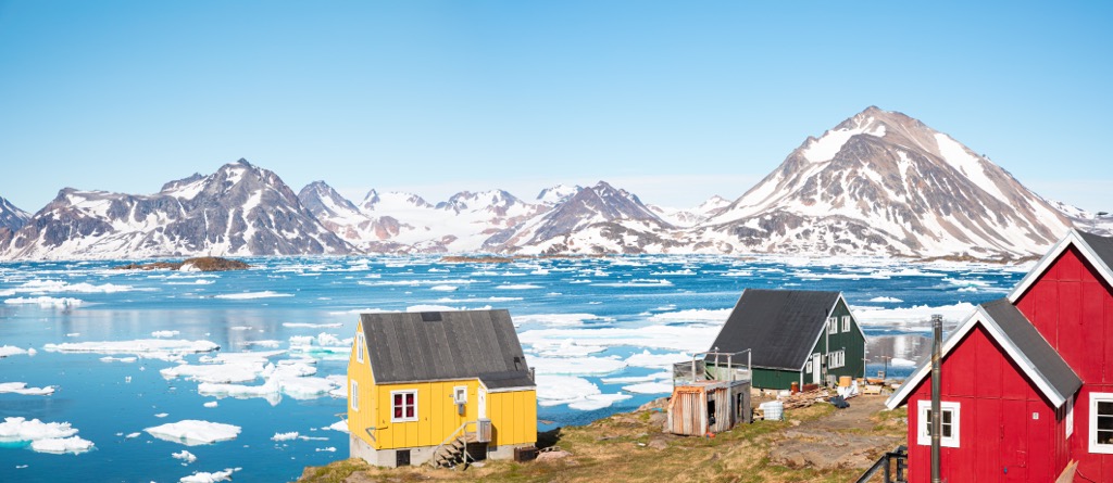 Kulusuk village in East Greenland