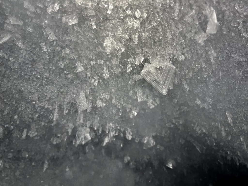 Patterns of the Girose ice cave. Photo: Sergei Poljak