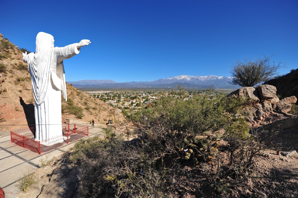 Cristo del Portezuelo sculpture, La Rioja, Argentina