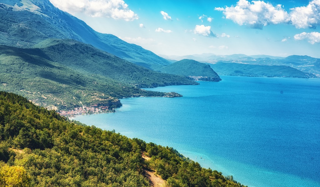 Lake Ohrid is one of the clearest lakes in Europe, a factor in its designation as a UNESCO World Heritage Site. Lake Pogradec