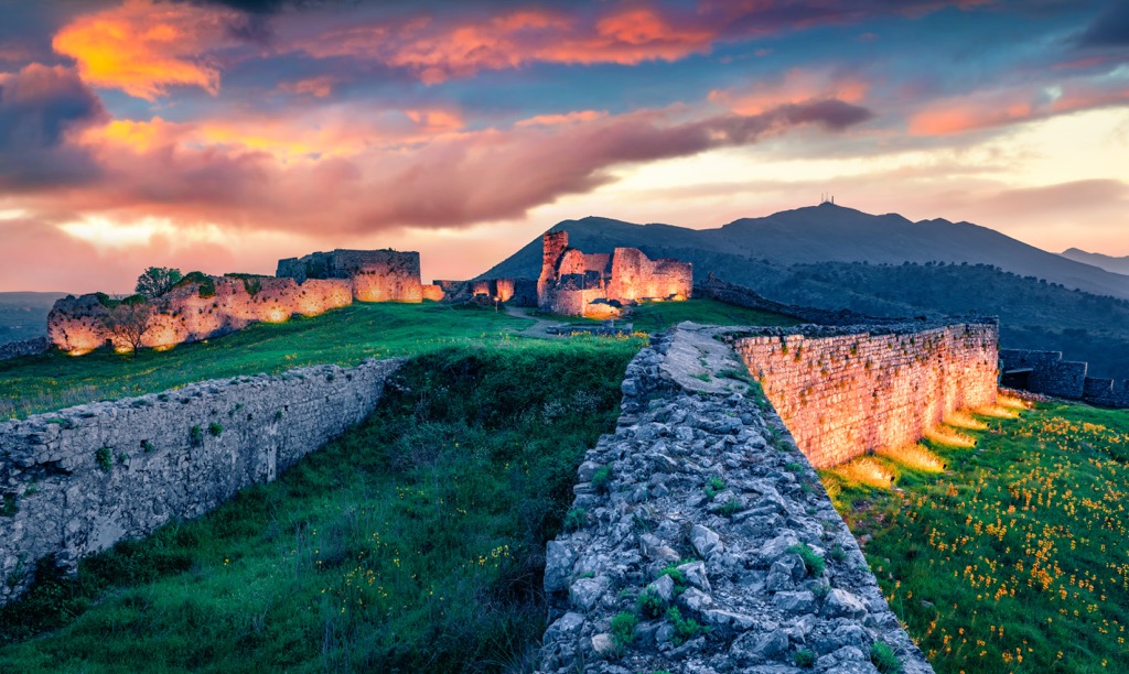 Rozafa Castle, Lake Shkodër, Albania and Montenegro