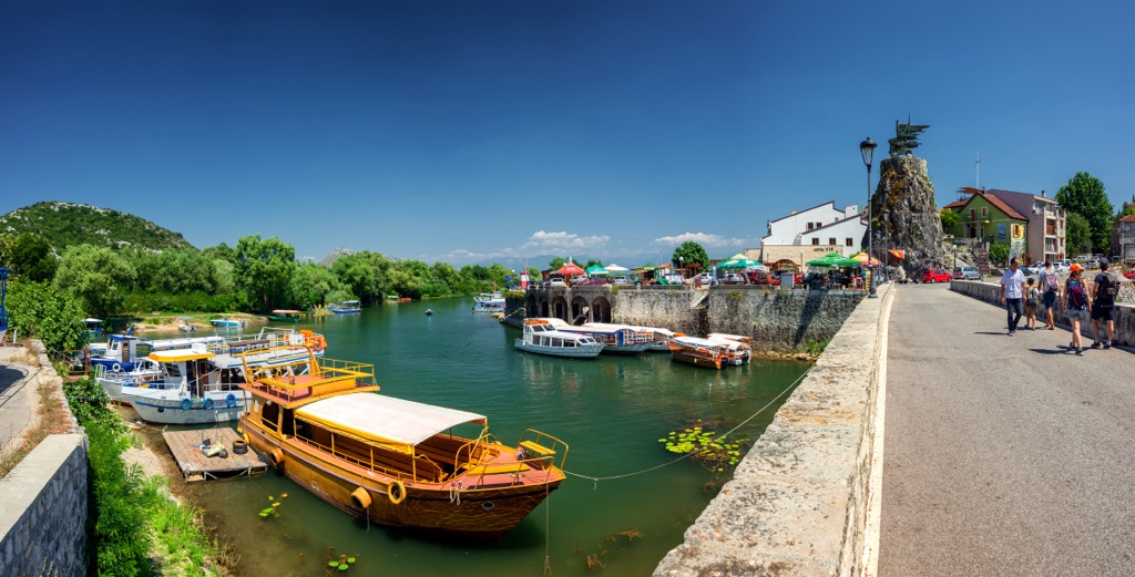 fishing vessel, Lake Shkodër, Albania and Montenegro