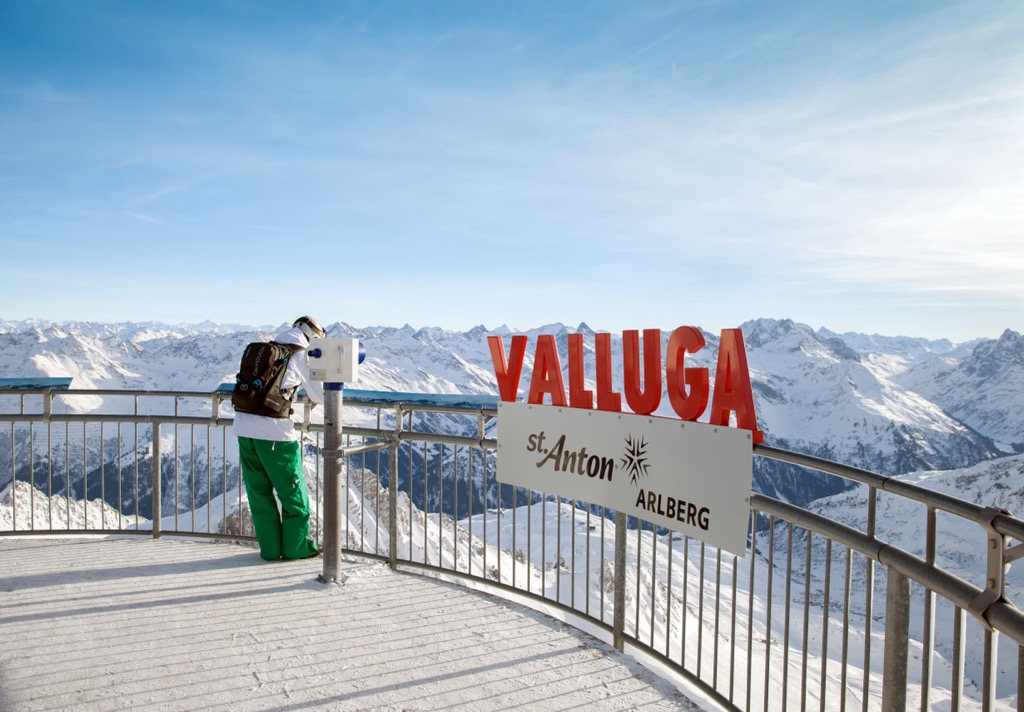 The scene from the top of Valluga. Lechtal Alps