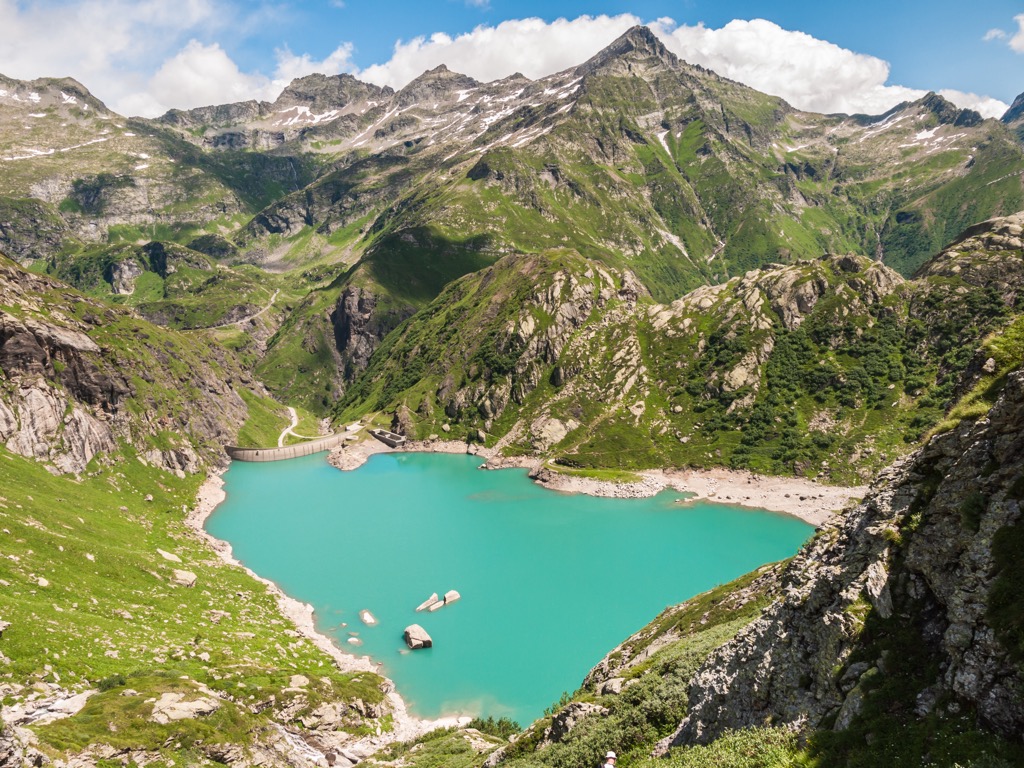 Lake Lago di Robiei in Tessin, Switzerland