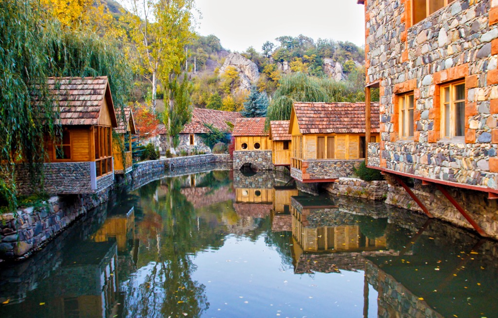 Tourist town of Dilijan, Lesser-Caucasus, Armenia