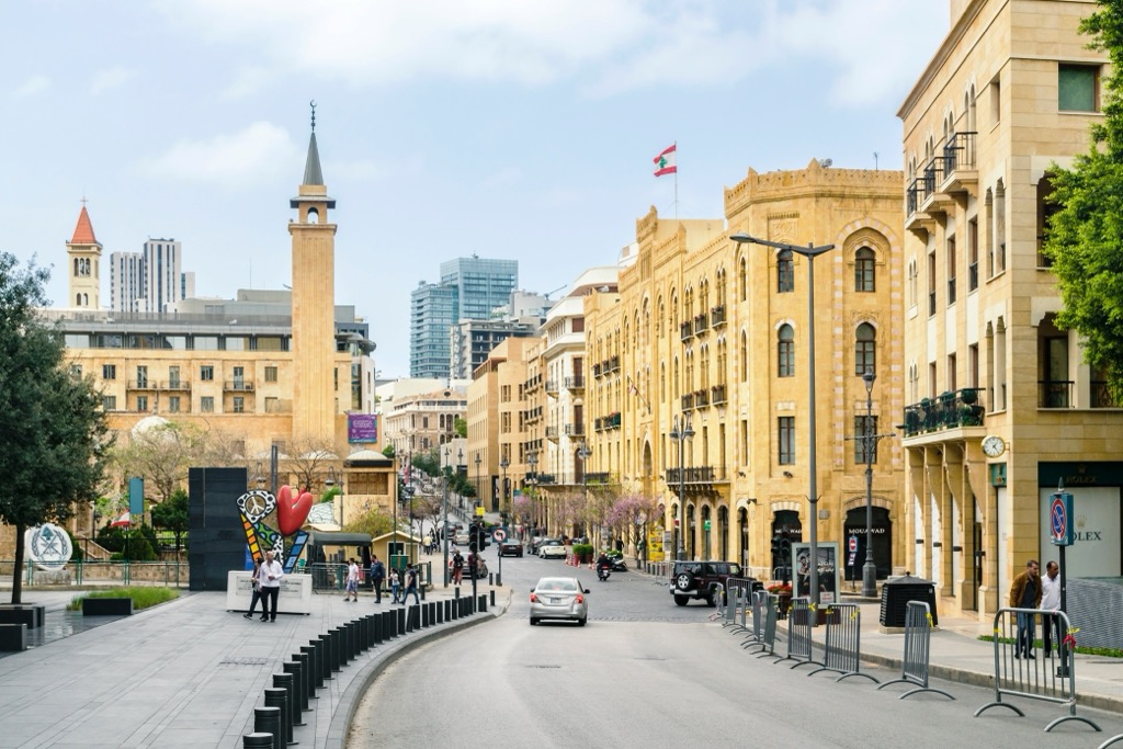 Downtown Beirut. Levant Ranges