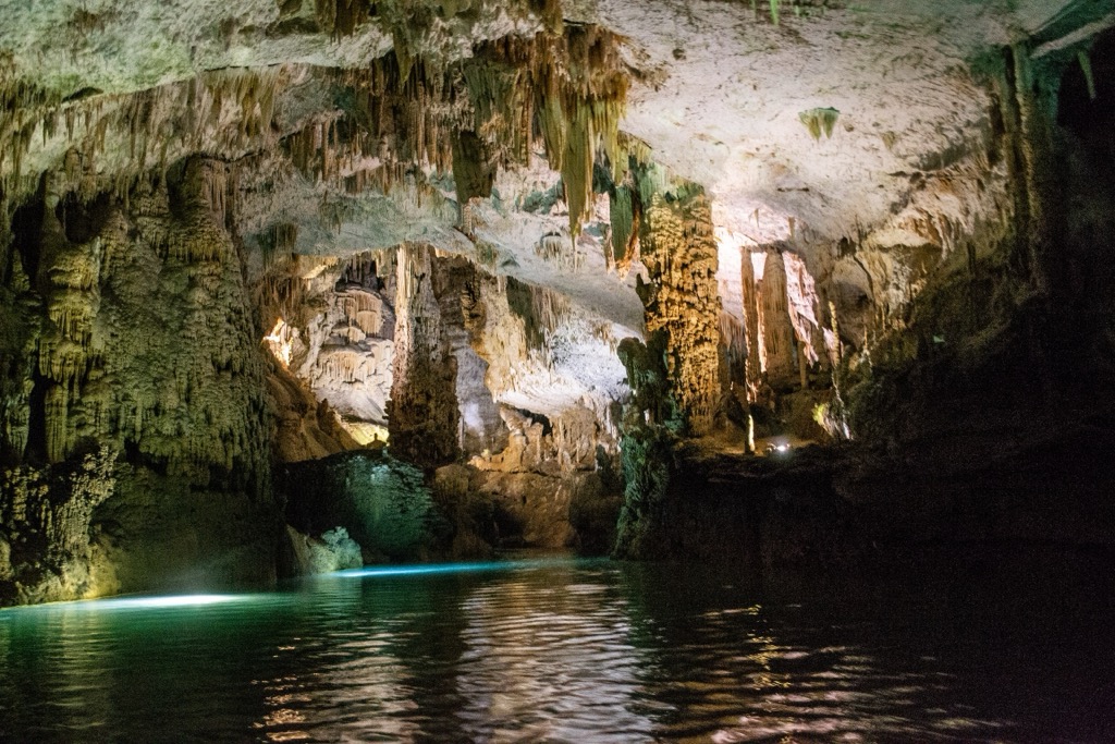 Lebanon’s karstic landscape has created numerous limestone caves like the famed Jeita Grotto. Levant Ranges