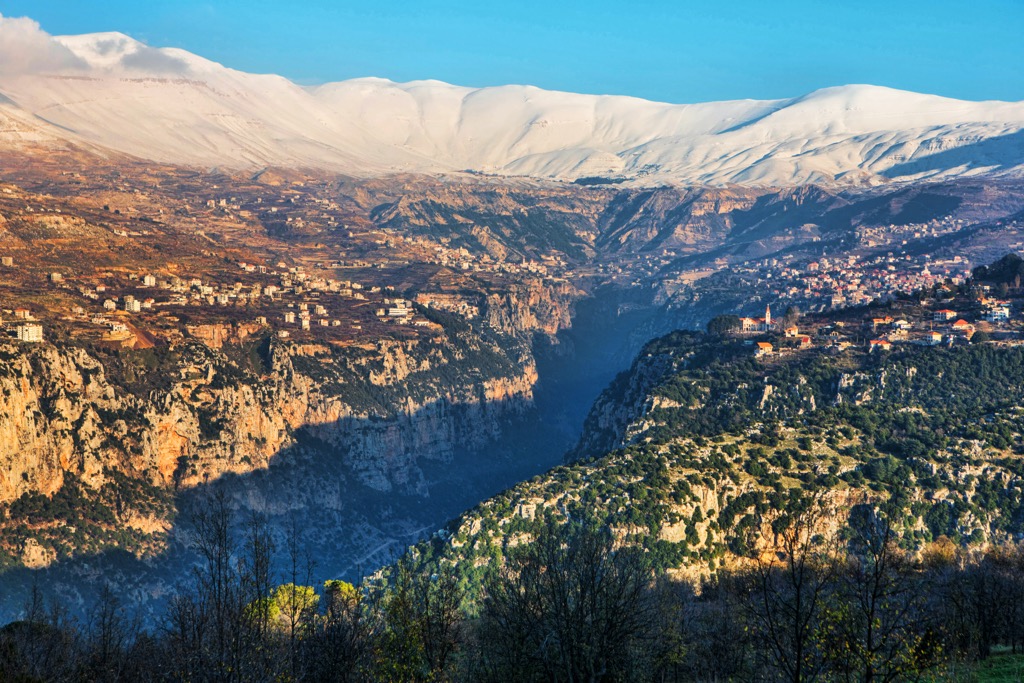 Qadisha Valley is a highlight of the Lebanon Mountain Trail