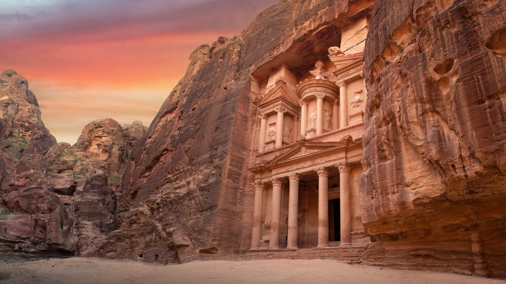 The sandstone hills of southern Jordan made the construction of Petra possible. Levant Ranges