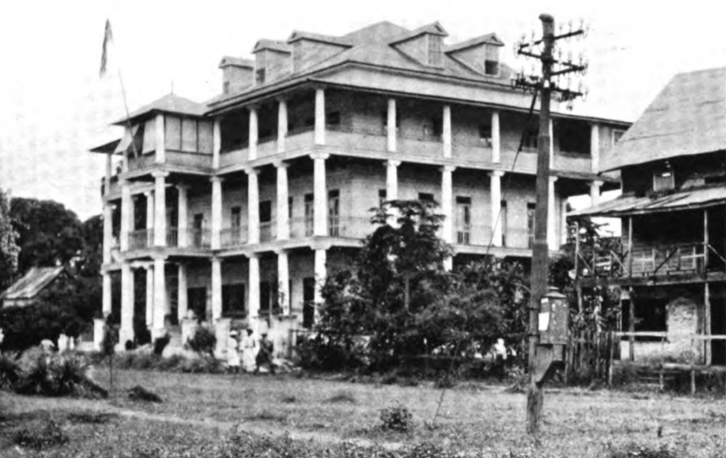 A mansion imitating the style of the Antebellum South, where many of the Americo-Liberians came from. Liberia Mountains