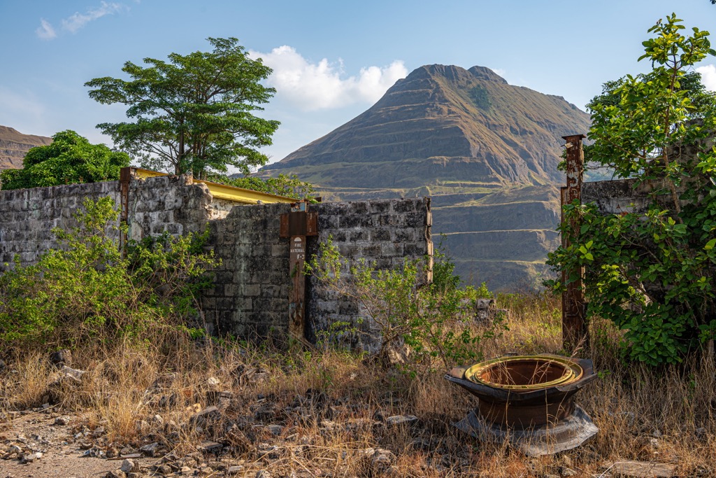 An abandoned mine in the Nimba Range. Liberia Mountains