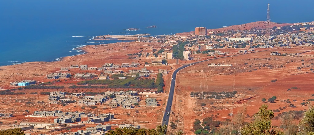 coast aerial, Libya
