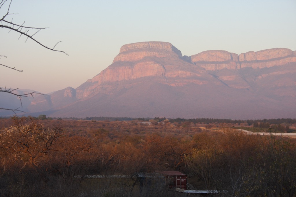 Mountains surrounding Hoedspruit, South Africa. Limpopo National Park