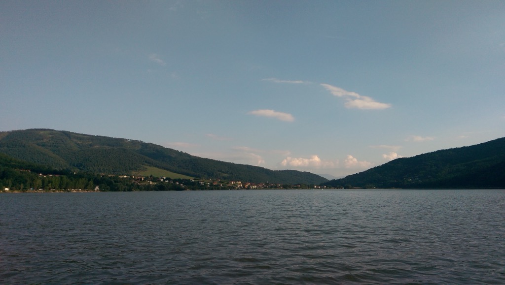 Lake Międzybrodzkie. Low Beskids