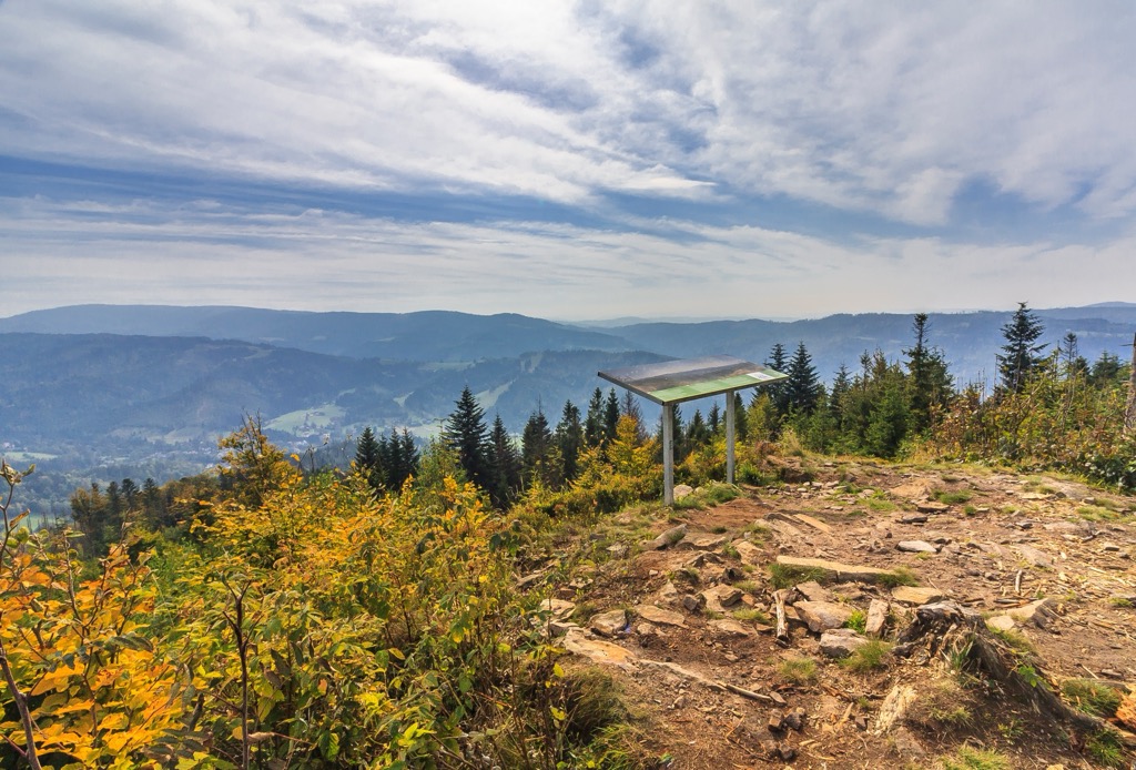 The summit of Czupel. Low Beskids