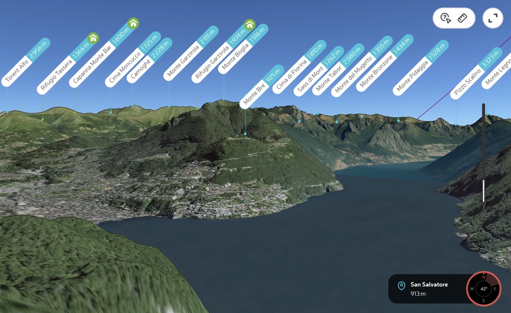 Monte San Salvatore, Lugano Prealps, Switzerland