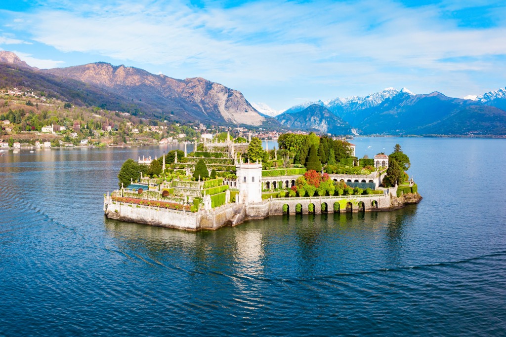 Isola Bella and Stresa town, Maggiore Lake, Italy