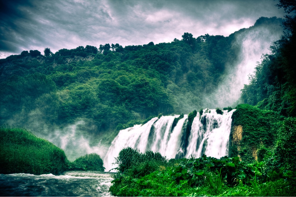 Marmore waterfalls, Cascate delle Marmore, Umbria, Italy