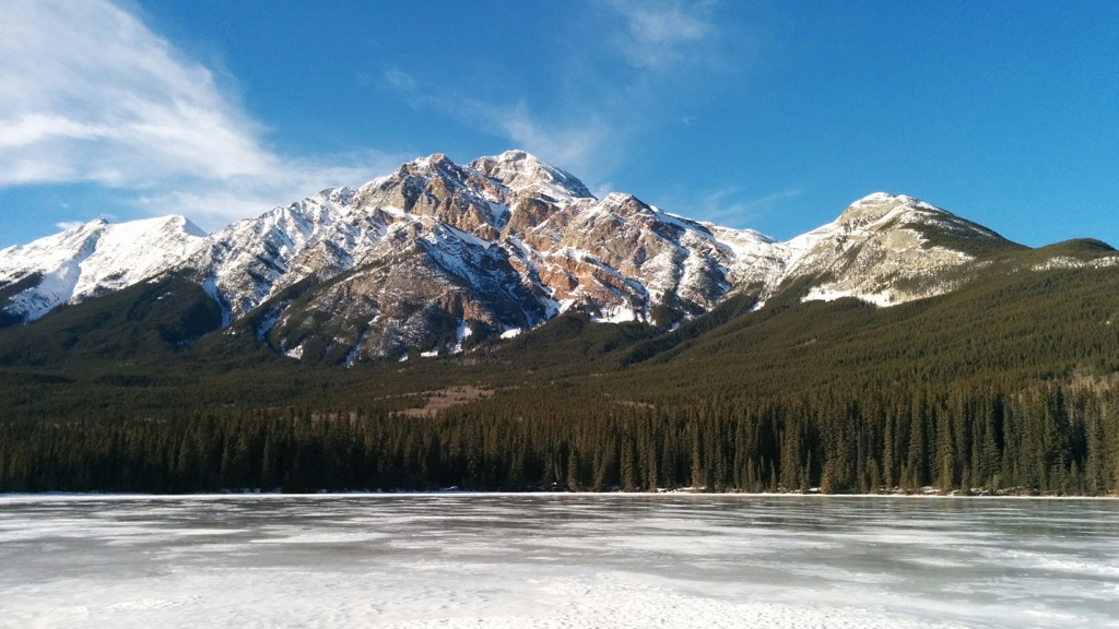 Ice skating at the foot of giants. Photo: Anthony Butt. Marmot Basin