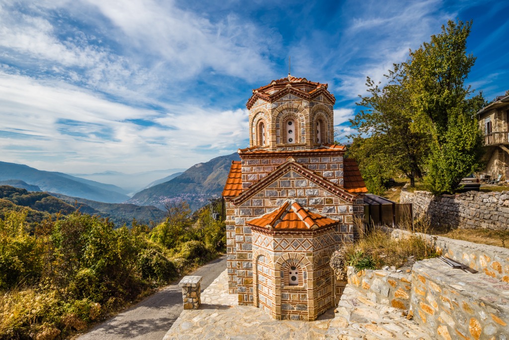 Small Orthodox Church, Mavrovo National Park, Albania, Macedonia