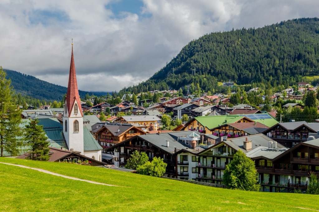 Seefeld from Wildsee. Mieminger Chain